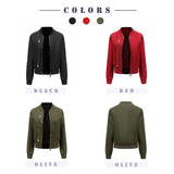 Women's Trench Coat Spring and Autumn Bomber Jacket Women's Zipper Decorations Rib-Knit Cuff Quilted Women's Jacket