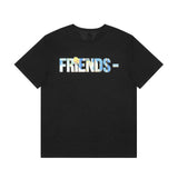 Vlone T Shirt Spring Summer Painting Pattern Crew Neck Pullover