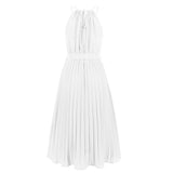 Women Date Dress Sexy Slim-Fit Pleated Dress Summer Dress