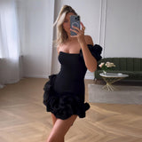 Women Dresses Summer Sexy Suspender Dress Skirt (Zns0409)