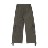 Men Sweatpants Spring/Summer Thin Workwear Trousers Men's Loose Casual Wide-Leg Pants Multi-Pocket Straight-Leg Pants