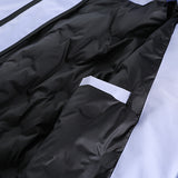 Unisex Winter Cotton Coat Winter Pocket Decoration Hooded down Jacket Retro Workwear down Jacket