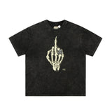Gallery Dept T Shitrs Washing Black Short Sleeve Los Angeles Male and Female Large Size