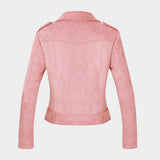 Women Leather Jacket Motorcycle Clothing Fall Leather Jacket Coat