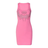 Women Dresses Fall Sexy U Collar Sling Dress