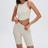 Women Yoga Set Spring/Summer Yoga Wear Slim Fit Running Exercise Workout Outfit