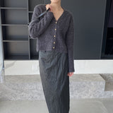 Women Cardigan Sweater Autumn Sweater Cardigan Loose Wool Sweater 3tn786