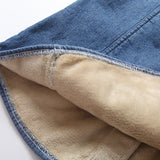Women Jacket Fall and Winter Lapels Loose Long Sleeve Denim Shirt