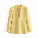 Women Suites Fall Slim Fit Simple Casual Suit Jacket