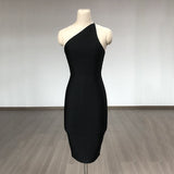 Women's Evening Dress Sexy Backless Slim Fit Dress Dress Black Bandage One-Piece Dress