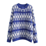 Women Sweater Knitwear Autumn Classic Style Feather Tassel Knitwear round Neck Loose Pullover Sweater