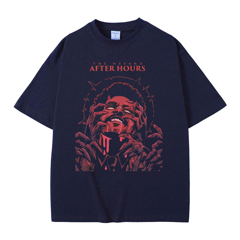 Singer The Weeknd After Hours Graphic Tshirt Male