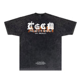 Amiri T-shirt Washed and Worn Retro Short Sleeve T-shirt