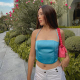 Women Tops Summer Casual Square Collar Camisole
