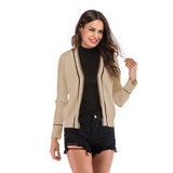 Women Knitted Sweater Autumn Long Sleeve Cardigan Knitted Hooded Sweater Coat