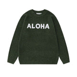 Unisex Sweater Autumn Colored Dots Affixed Cloth Embroidered Sweater