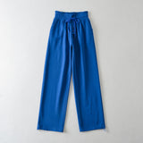 Women Sweatpants Button Casual Pants Summer Loose Wide Leg Track Pants