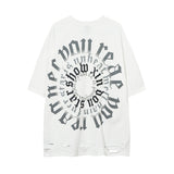 Men T Shirt Vintage Cross Washed and Worn Short Sleeve T-shirt