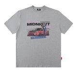 Men T Shirt Vintage Racing Printed Casual Short Sleeve T-shirt