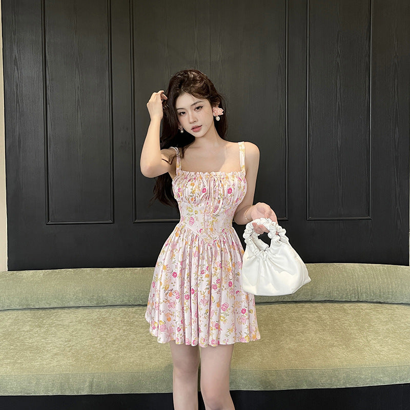 Women Dresses Summer Slim-Fit Suspender Skirt