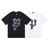 Purple Brand T Shirts Hip Hop Men's and Women's Loose Casual Short-Sleeved T-shirt