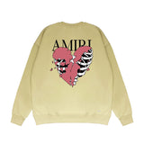 Amiri Long Sleeved Shirt Fashion Brand Crew Sweatshirts round Neck Sweater