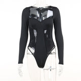 Women Jumpsuit Autumn Sexy Square Collar Long Sleeve Jumpsuit