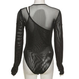 Women Jumpsuit Spring and Summer Mesh Tight Jumpsuit