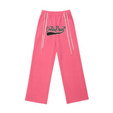 Women Pants Loose Elastic Waist Casual Wide Leg Pants