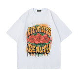 Men T Shirt Oversize Hip Hop Retro Half Sleeve T-shirt