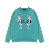 Amiri Long Sleeve Shirt Crew Sweatshirts Crew Neck Sweater
