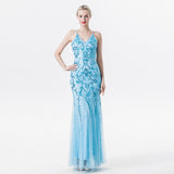 Flappers 1920S Dress Sequined Suspender Dress Sexy Backless Dress