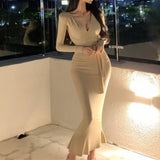 Women Dresses V-neck Cross Lace-up Dress