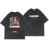 SLAM DUNK T-shirt anime old washed cotton short-sleeved top
