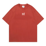 Men T Shirt Vintage Graffiti Distressed Short Sleeve T-shirt