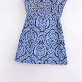 Women Dresses Summer Retro Spaghetti Straps Dress Backless Sexy (Xds0414)