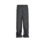 MIJKO Men Vintage Pants MIJKO Spliced trousers drape design grey casual trousers