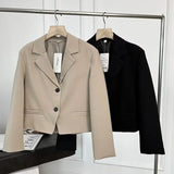Women Suits Fall Casual Suit Jacket Long Sleeve Cardigan Top