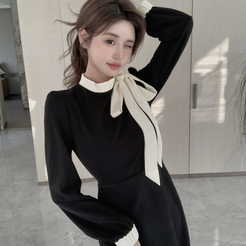 Women Dresses Bow Dress Autumn Dress