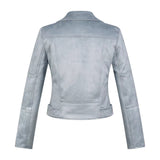 Women Jacket Autumn and Winter Suede Lapel Motorcycle Jacket