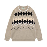 Unisex Sweater Autumn Ethnic Style Color Matching Sweater