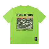 Men T Shirt Summer Retro Hip Hop Printed Short Sleeve T-shirt