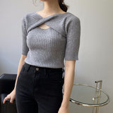 Women knitted T-shirt