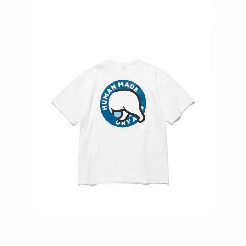 Men T-shirts Polar Bear Print Short Sleeve T-Shirt Bamboo Cotton Loose Casual
