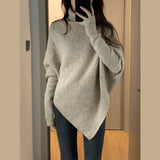 Women Knitwear Autumn and Winter Turtleneck Knitwear Loose Sweater