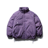 Unisex Winter Cotton Coat Stand-up Collar Cotton-Padded Clothes Retro Loose and Warm Cotton-Padded Jacket for Men