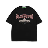 Men T Shirt Letter Print Couple Short Sleeve T-shirt