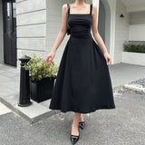 Women Dresses Dress Long Dress with Suspenders (Csm202403)