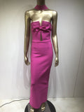 Women Dresses Sexy Magenta Party Dress (Ont0408)