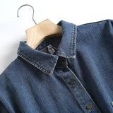 Women Jacket Loose Retro Leisure Washed-out Shirt Coat